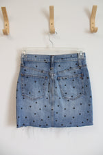 Madewell Heart Straight Stretch Denim Skirt | 25