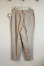 NEW Liz Claiborne Pleated Tan Dress Pants | 14-P