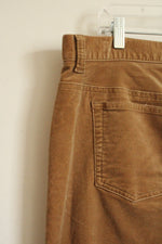 Jones New York Brown Velvet Straight Leg Stretch Pants | 16