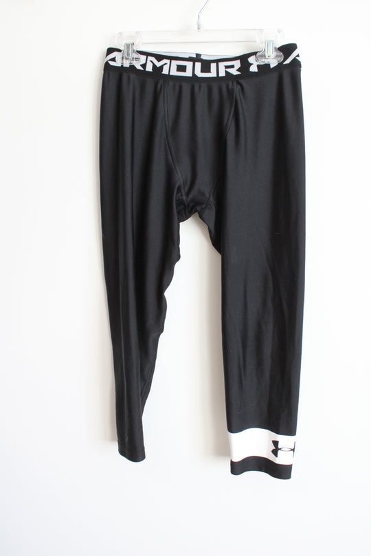 Under Armour HeatGear Black Legging | Youth L (14/16)