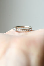 14K White Gold Infitnity CZ Ring | Size 10