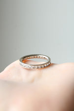 14K White Gold Infitnity CZ Ring | Size 10