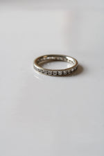 14K White Gold Infitnity CZ Ring | Size 10