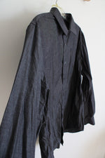 Apt. 9 Stretch Slim Fit Gray Button Down Shirt | XL