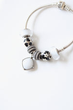Pandora Black & White Beaded Bracelet