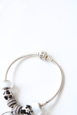 Pandora Black & White Beaded Bracelet