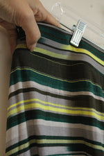 NEW Lane Bryant Green Gray and Yellow Striped Maxi Skirt | 18/20