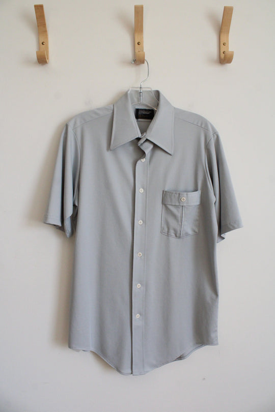 Ultressa Gray Button Down Shirt | S