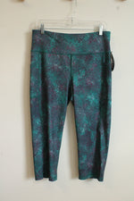 NEW Ideology Green and Maroon Printed Legging with Pocket | L
