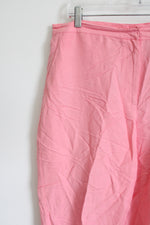 Ruby Rd. Pink Linen Blend Capri Pant | 12
