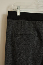 NEW White House Black Market Gray Tweed Pants with Black Waistband | 8