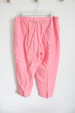 Ruby Rd. Pink Linen Blend Capri Pant | 12