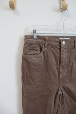 LOFT High Waist Skinny Brown Corduroy Pants | 28/6