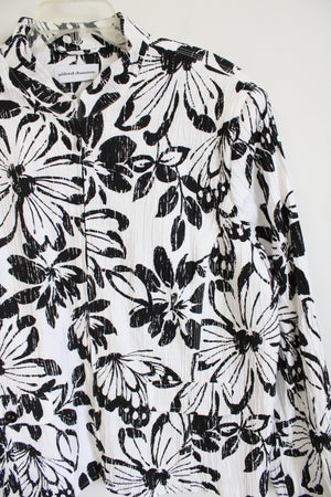 Alfred Dunner Black White Floral Jacket | 20