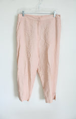 Ruby Rd. Light Pink Linen Blend Capri | 12