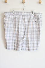 Cool 18 Pro White Gray Plaid Shorts | 44