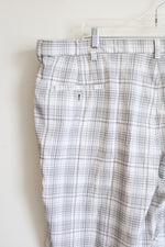 Cool 18 Pro White Gray Plaid Shorts | 44
