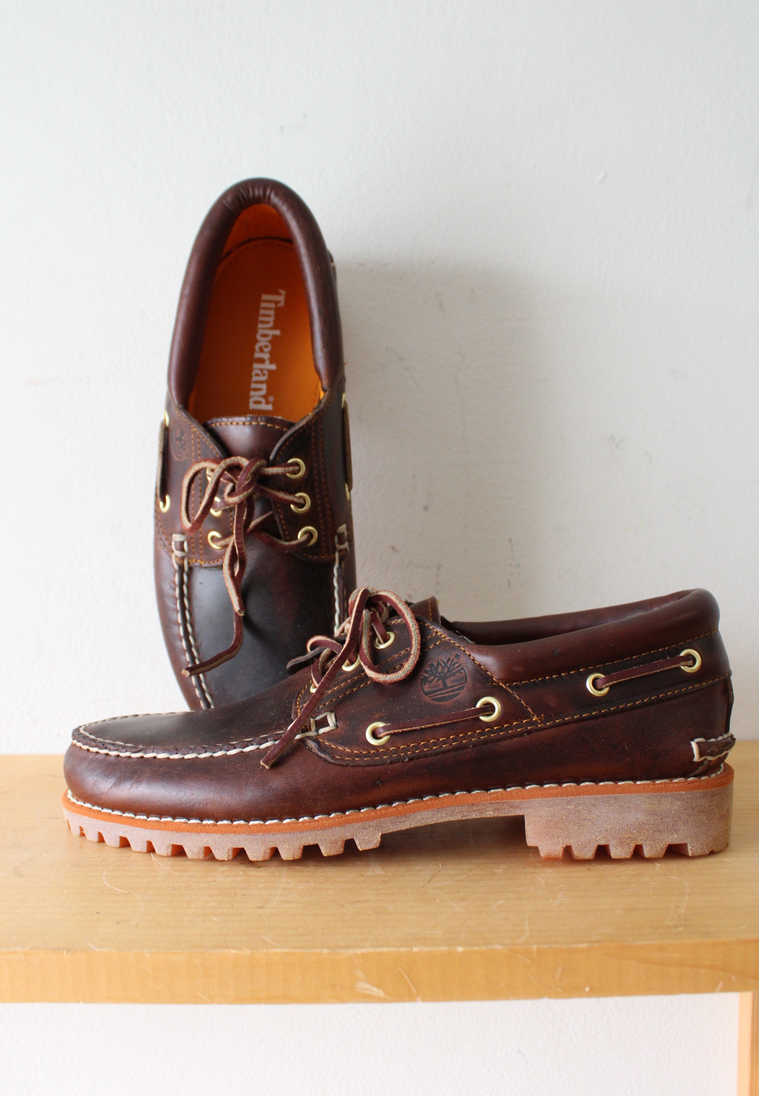 Timberland Authentic Brown Boat Shoes | Size 9.5W