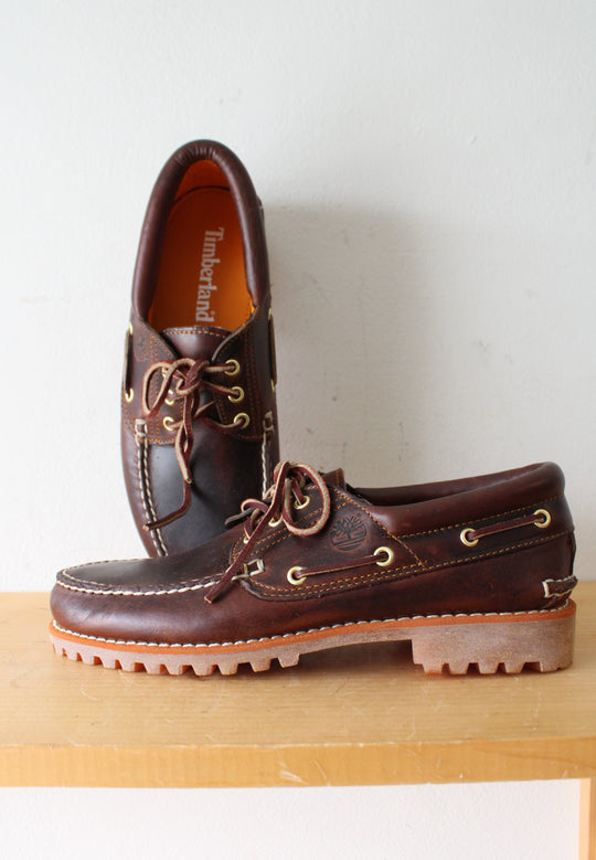 Timberland Authentic Brown Boat Shoes | Size 9.5W