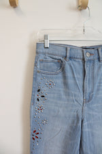 Express Stretch Ankle Legging Super High Rise Bedazzled Jeans | 4R