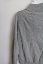 NEW J.Crew CrewCuts Gray Knit 1/4 Zip Pullover Sweater | 8/9