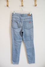 Express Stretch Ankle Legging Super High Rise Bedazzled Jeans | 4R