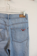 Express Stretch Ankle Legging Super High Rise Bedazzled Jeans | 4R
