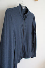 Market & Spruce Athletic Blue Full Zip Lightweight Jacket | XXL