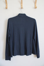 Market & Spruce Athletic Blue Full Zip Lightweight Jacket | XXL