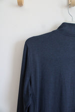 Market & Spruce Athletic Blue Full Zip Lightweight Jacket | XXL