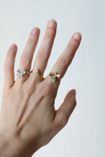 14K Yellow Gold Jade Bee Ring | Size 6