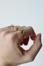14K Yellow Gold Jade Bee Ring | Size 6