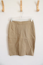 NEW Ann Taylor Tan Pencil Skirt | 0P