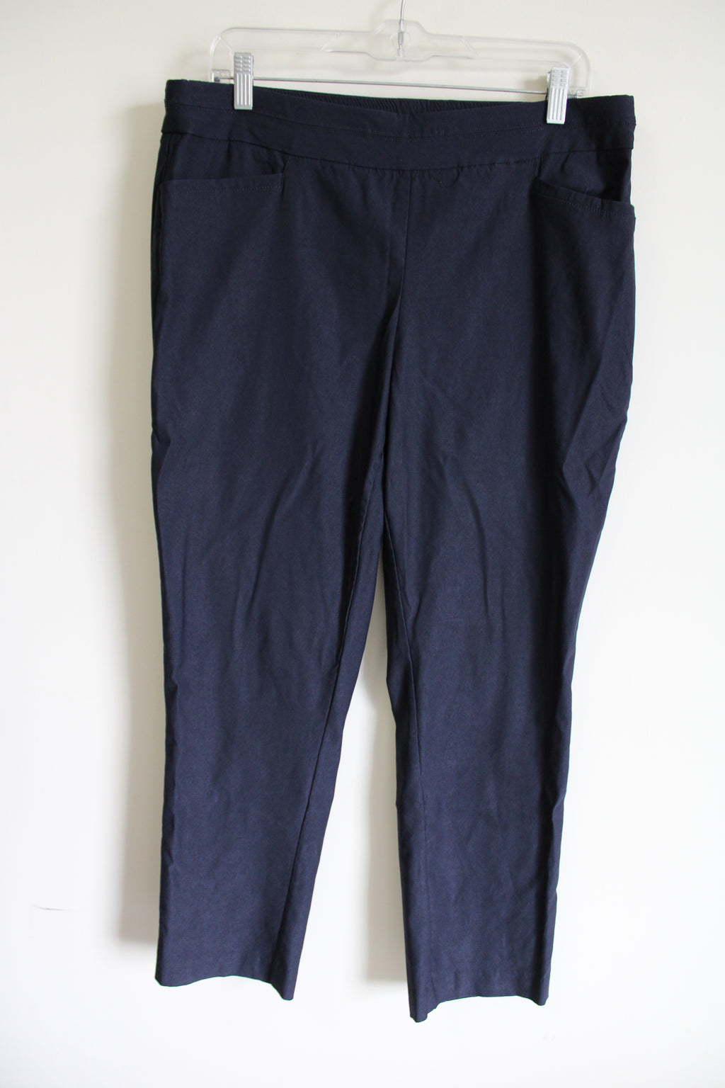 Apt.9 Dark Navy Blue Stretch Chino Pants | 16 Petite