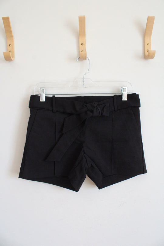 NEW LOFT Belted Black Shorts | 0P