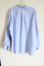 Van Heusen Regular Fit Blue Button Down Shirt | 3XL