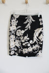 White House Black Market Floral Pencil Skirt | 0
