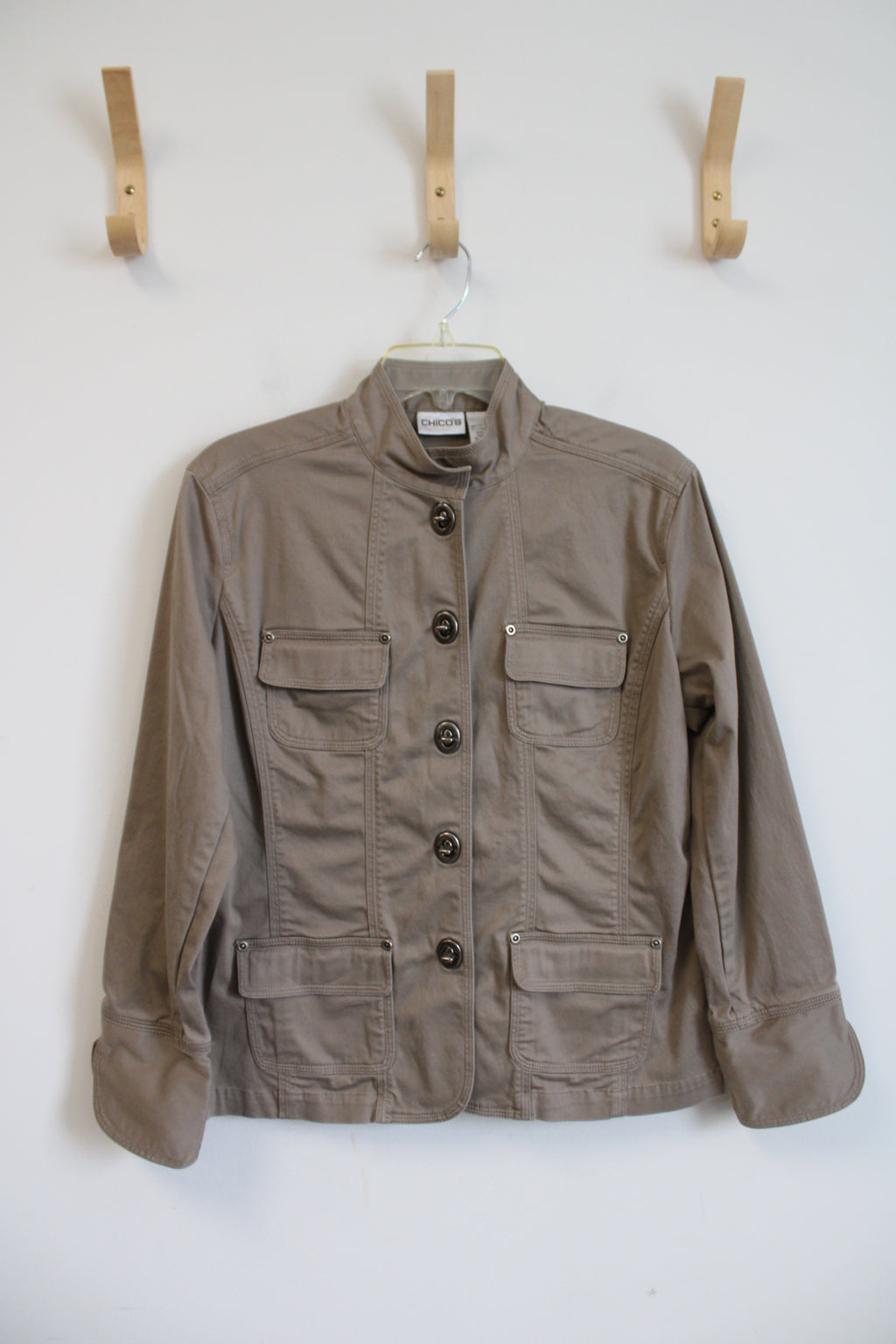 Chico's Tan Trespass Locke Jacket | 1 (M)