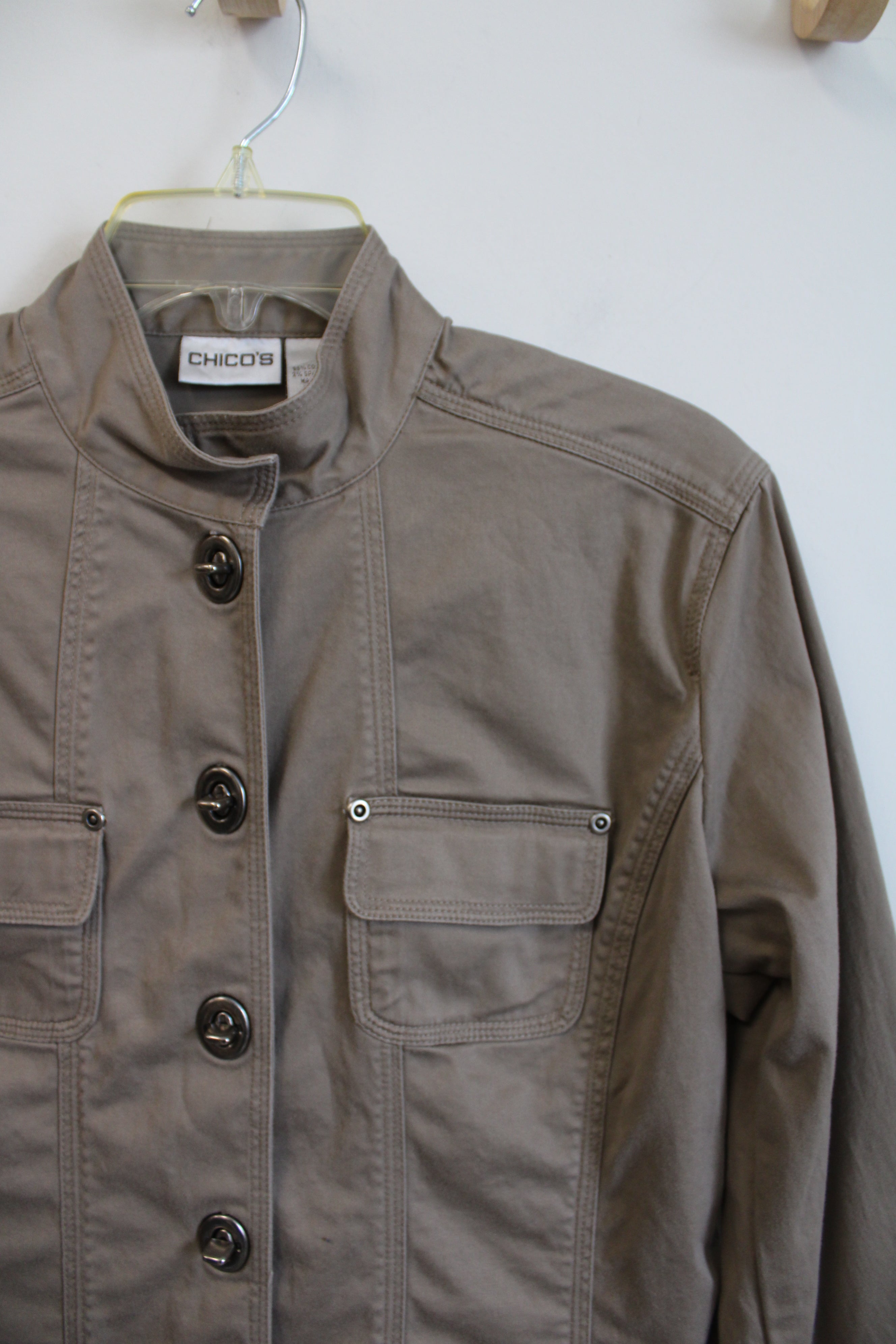Chico's Tan Trespass Locke Jacket | 1 (M)