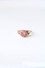 Pink Multi-Colored Stone 10K Yellow Gold Ring | Size 7