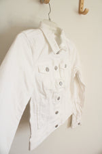 NEW LOFT White Denim Jacket | XXS Petite