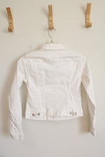 NEW LOFT White Denim Jacket | XXS Petite