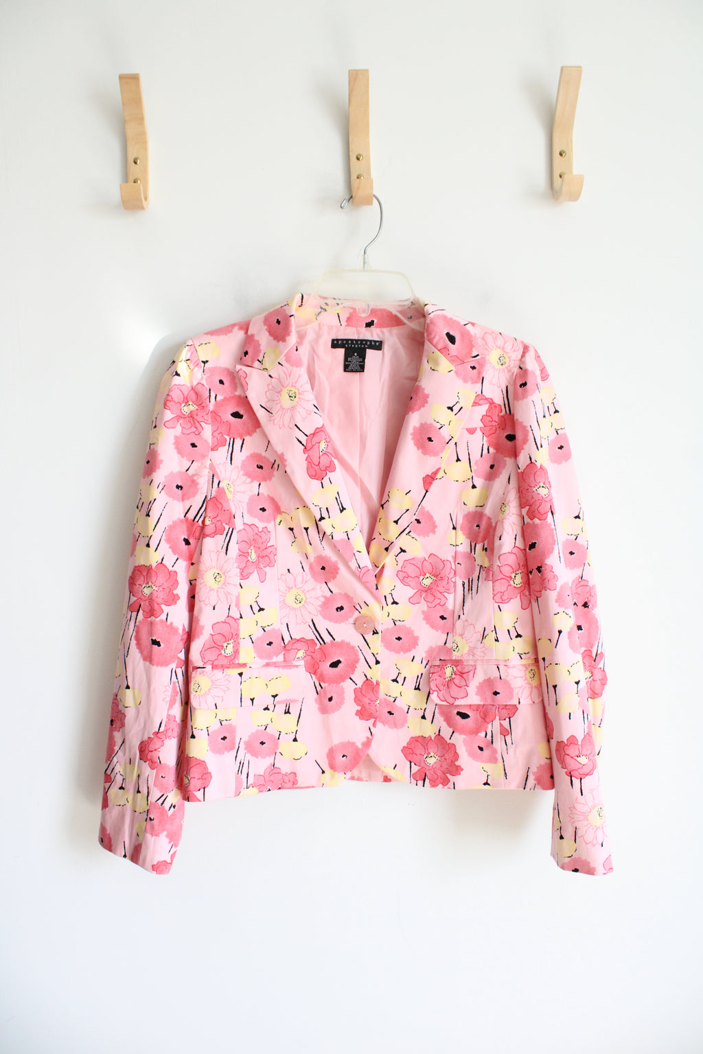 Apostrophe Pink & Yellow Floral Blazer | 8