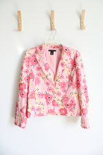 Apostrophe Pink & Yellow Floral Blazer | 8