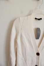 NEW Ann Taylor Cream Button Down Cardigan | XXS Petite