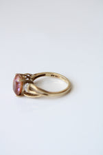 Pink Multi-Colored Stone 10K Yellow Gold Ring | Size 7
