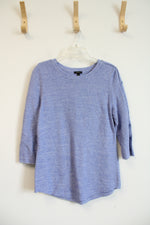 Talbots Blue Heathered Top | M