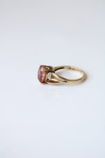 Pink Multi-Colored Stone 10K Yellow Gold Ring | Size 7