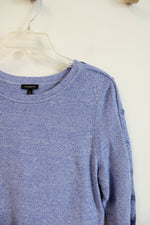 Talbots Blue Heathered Top | M