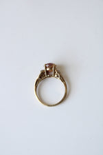 Pink Multi-Colored Stone 10K Yellow Gold Ring | Size 7